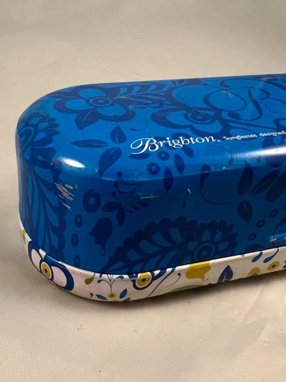 Brighton Women’s Silver Tone Floral Handmade Sunglasses With Case